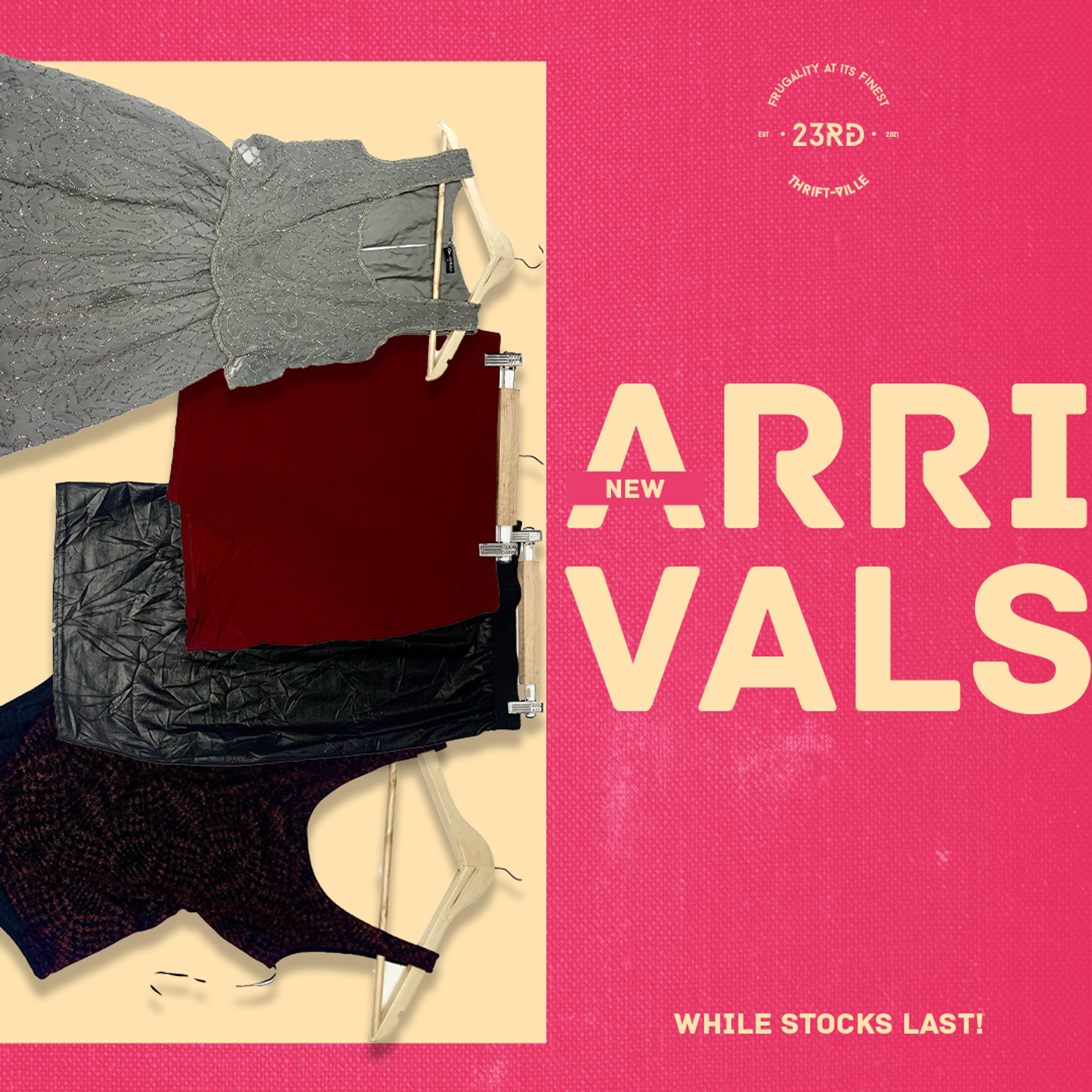 23rd Thrift Ville new-arrivals social media artwork