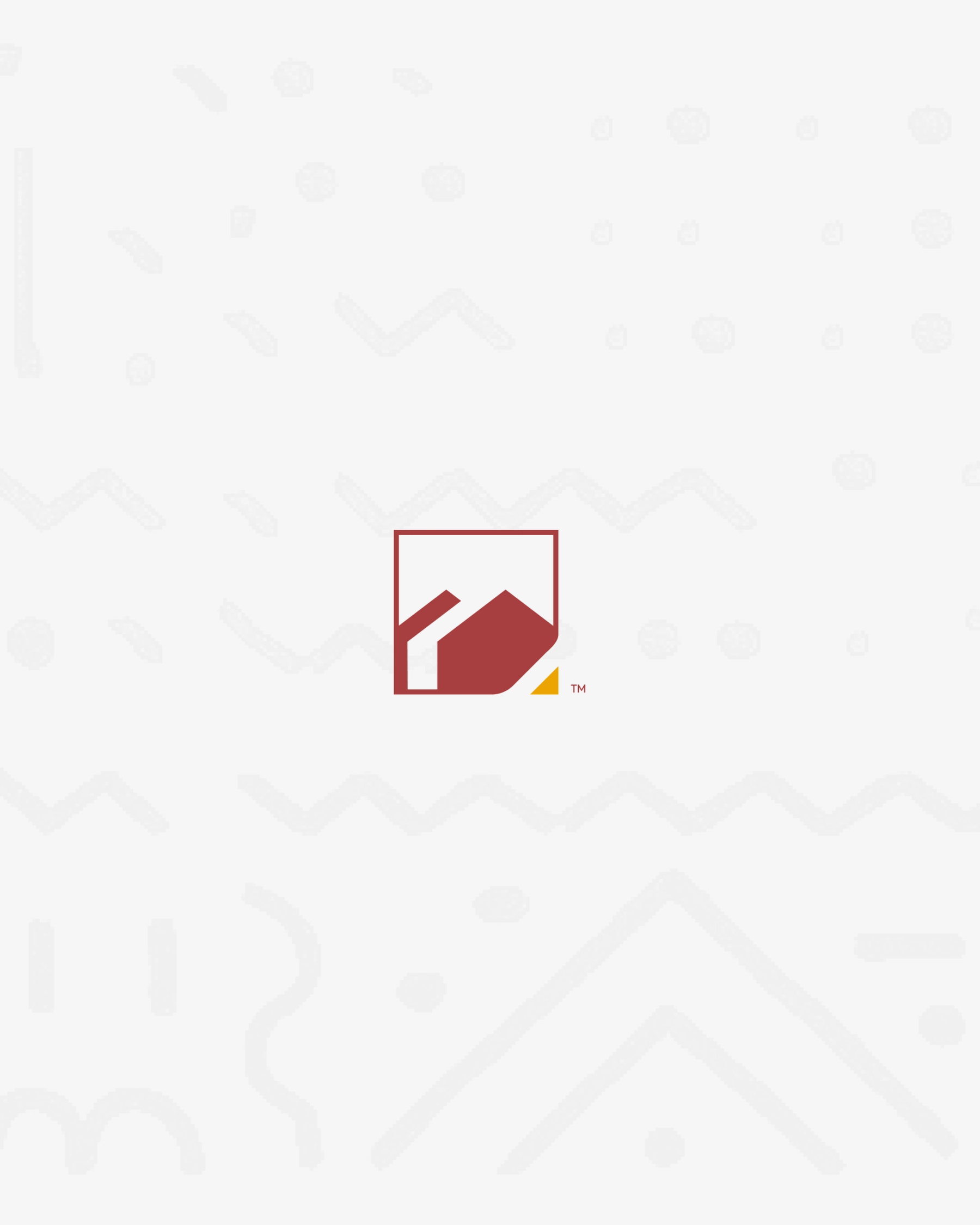 OYNTCDA red and yellow identity symbol on a subtle patterned background