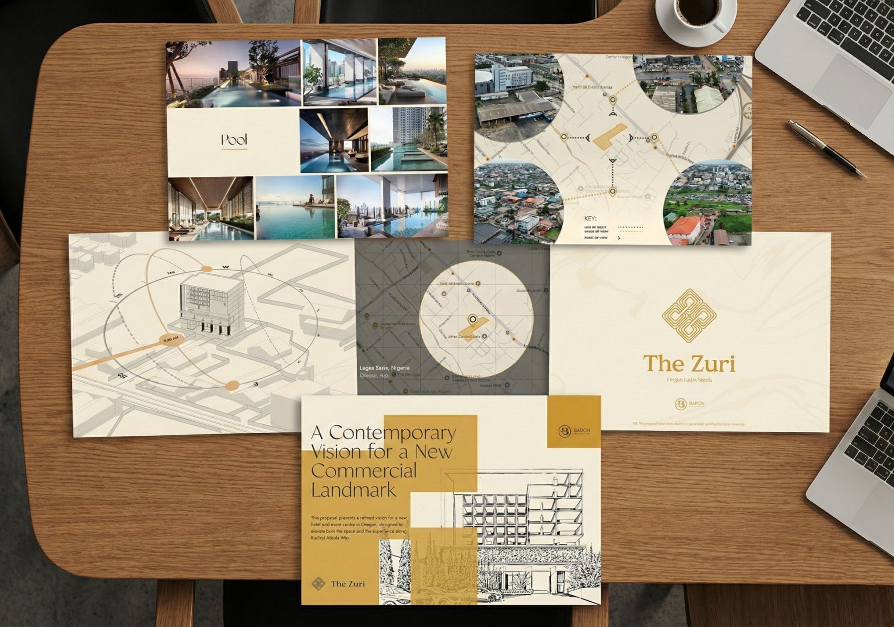 A table of various designed assets for Baron Architecture