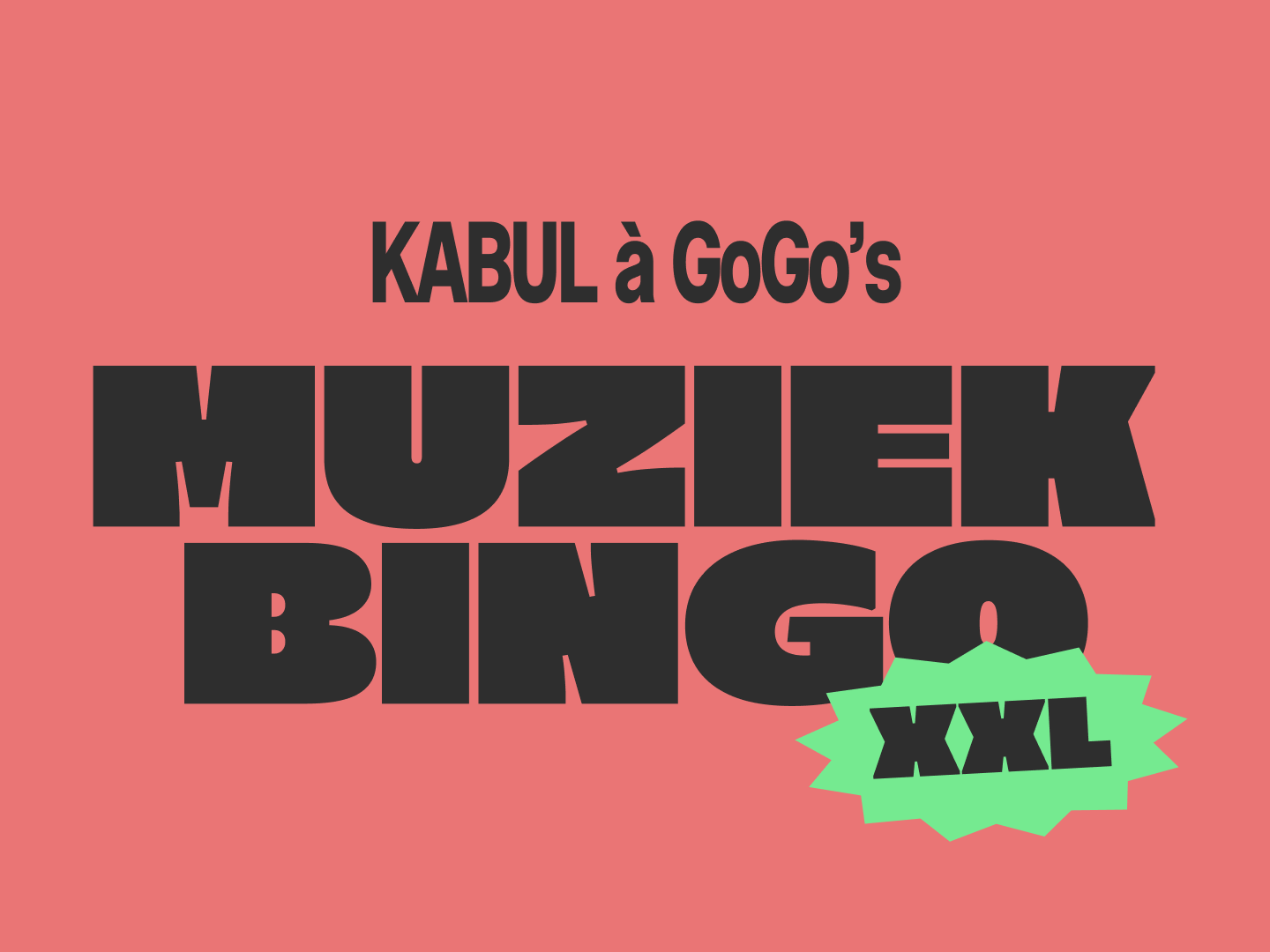 Kersteditie van Muziekbingo XXL bij KABUL à GoGo op 18 december.