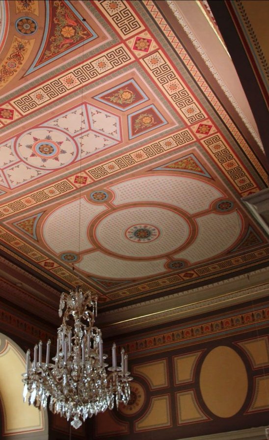 Restored ceiling art