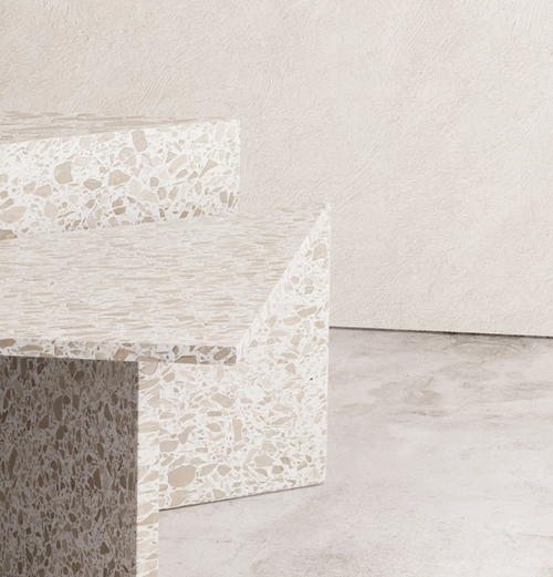 MAIE - Coffee Table made to order in Terrazzo Neutrale