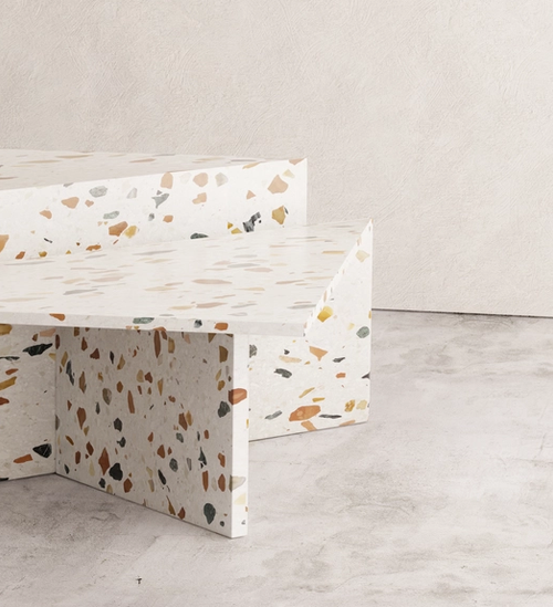 MAIE - Coffee Table made to order in Terrazzo Tri-Colore