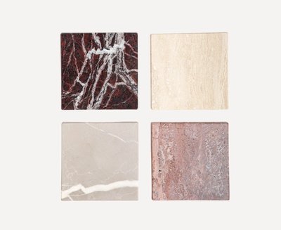 MAIE - Coasters from marble, terrazzo and travertine offcuts