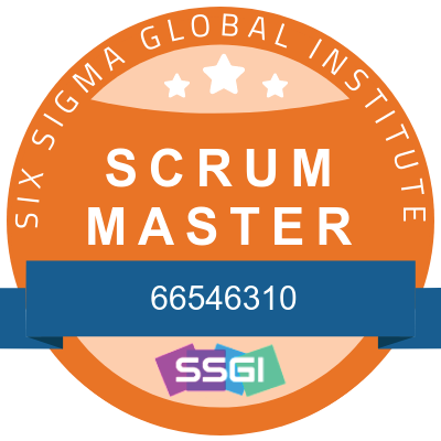 Scrum Master Badge from Six Sigma