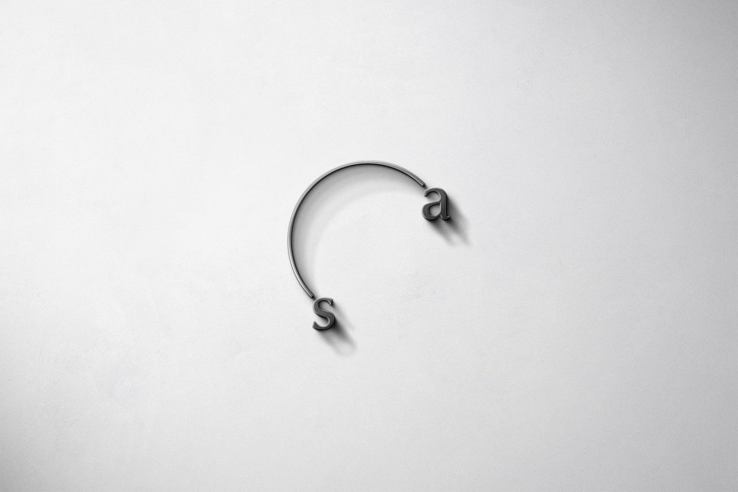 A logo with S and A with a curve between the letters