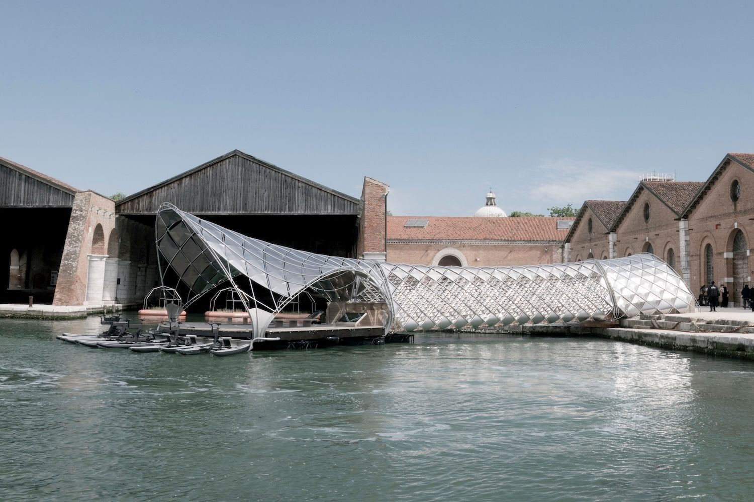 Gateway to Venice's Waterway’ located at the Arsenale Biennale besides the Armstrong Mitchell Hydraulic Crane