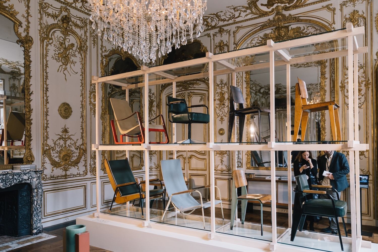 Armchairs by Jean Prouvé at Galerie Patrick Seguin exhibit at Design Miami Paris 2024