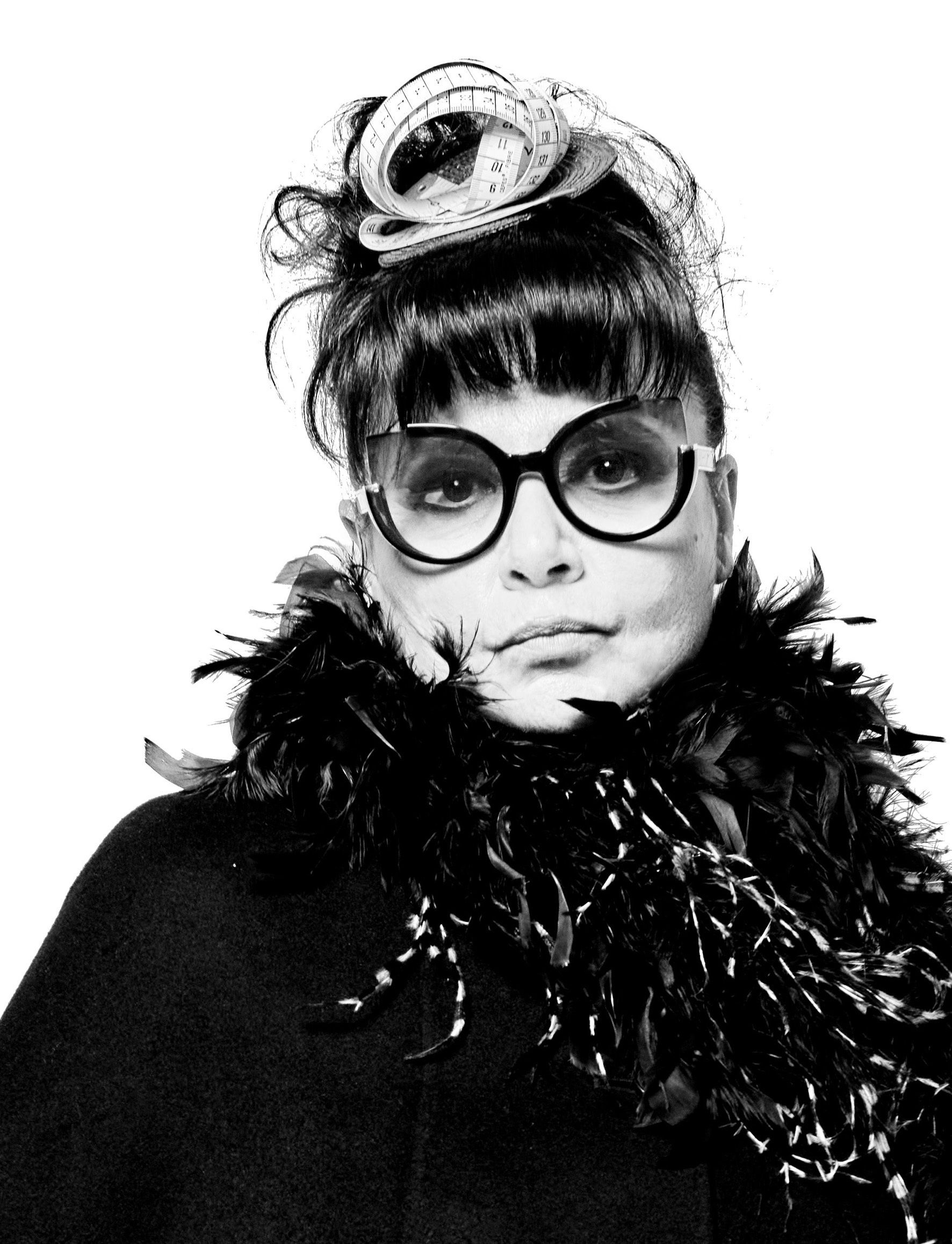 Black and white portrait of Lorenza Bozzoli