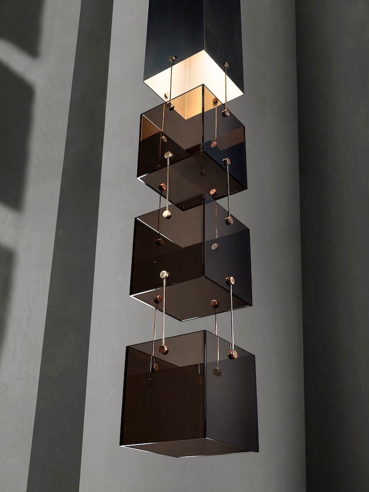 Lighting hanging from the ceiling by Henge 