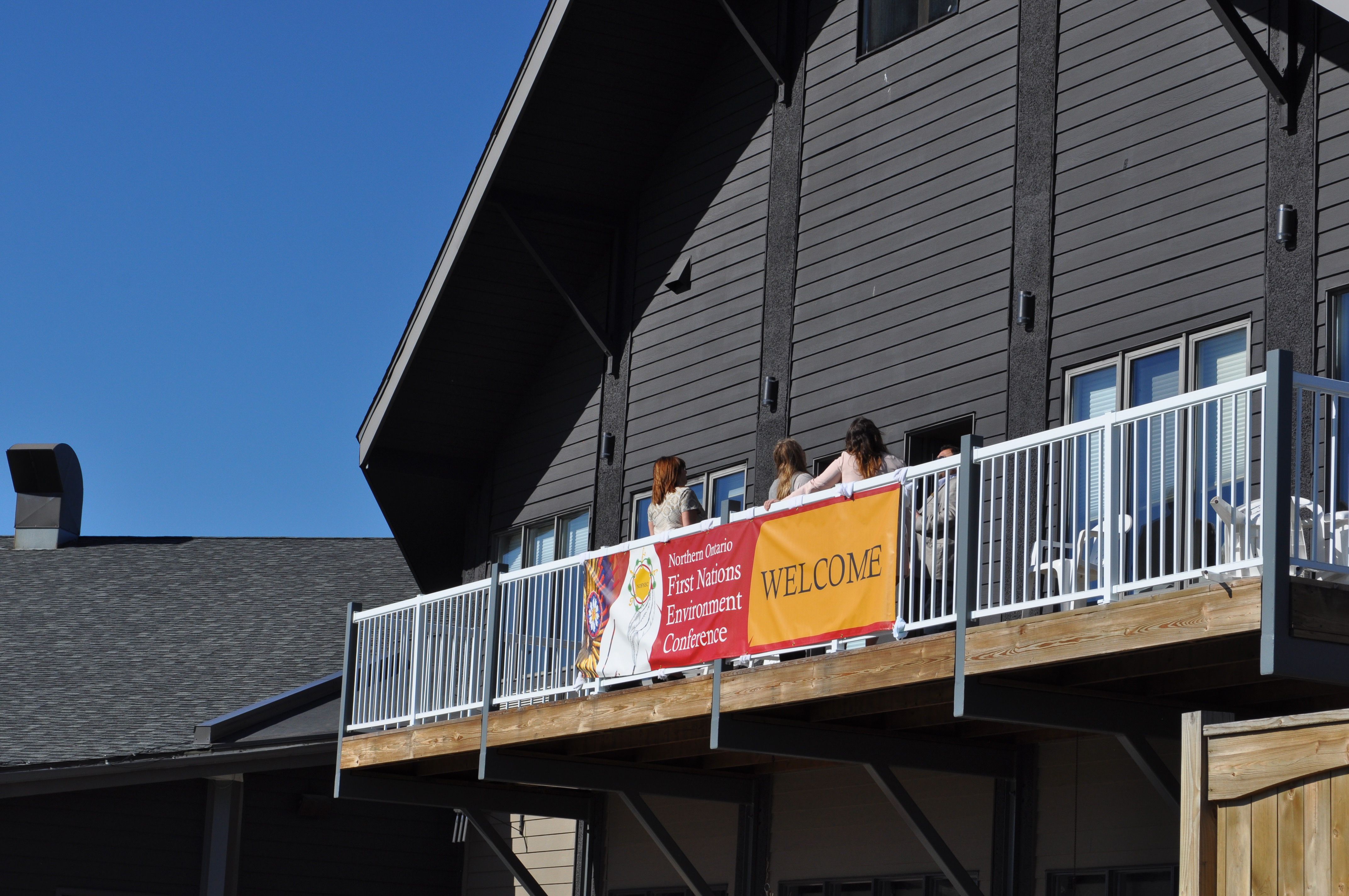 Building with NOFNEC Welcome Sign