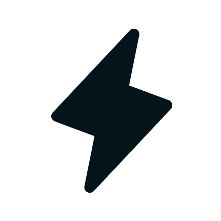 Lightning bolt icon.