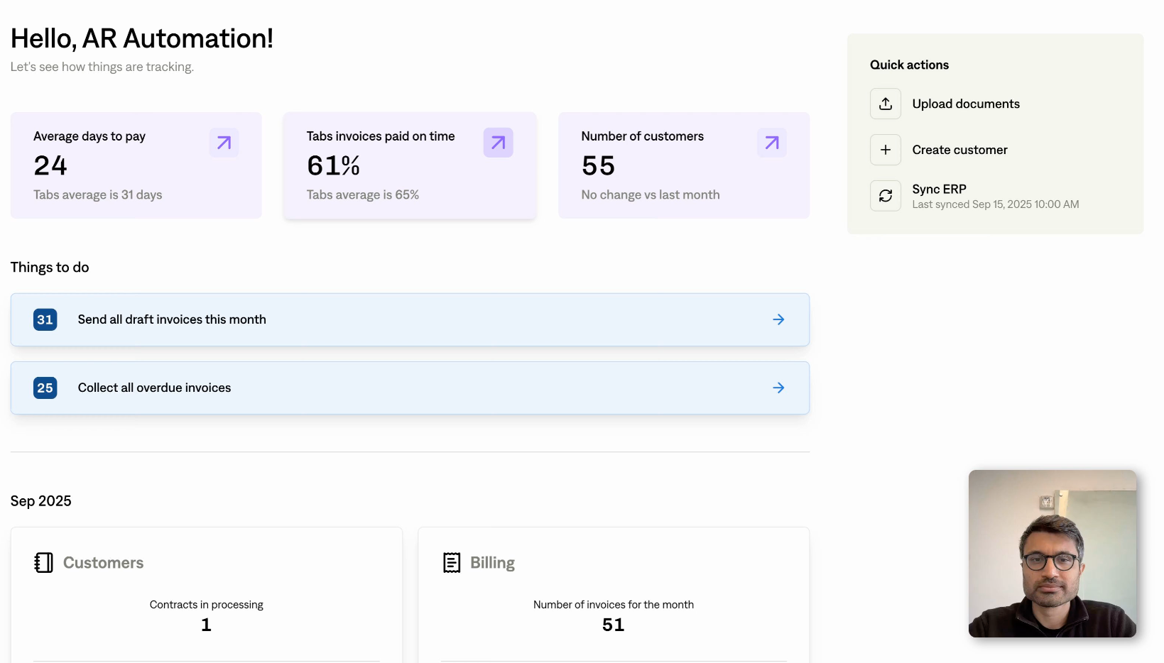 tabs dashboard