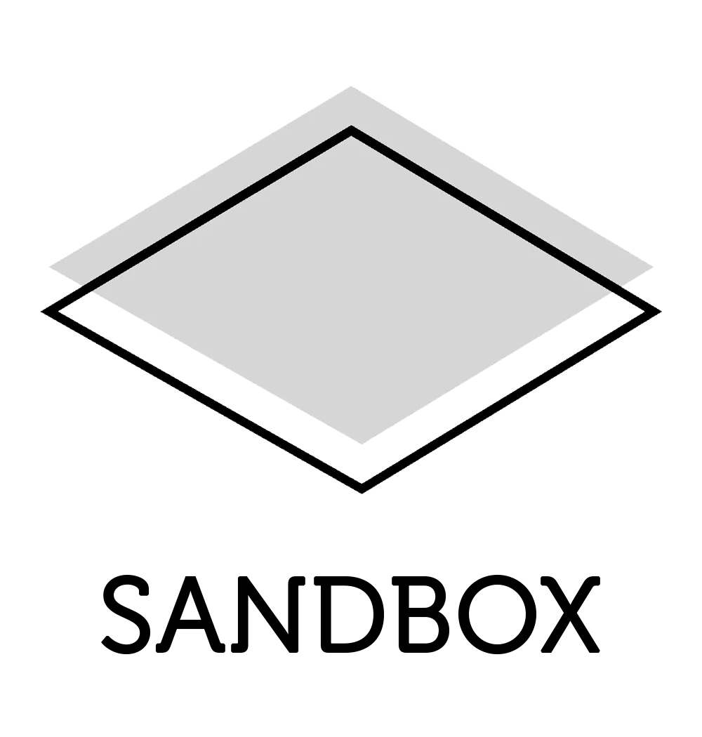 a white square with a black border on a black background .