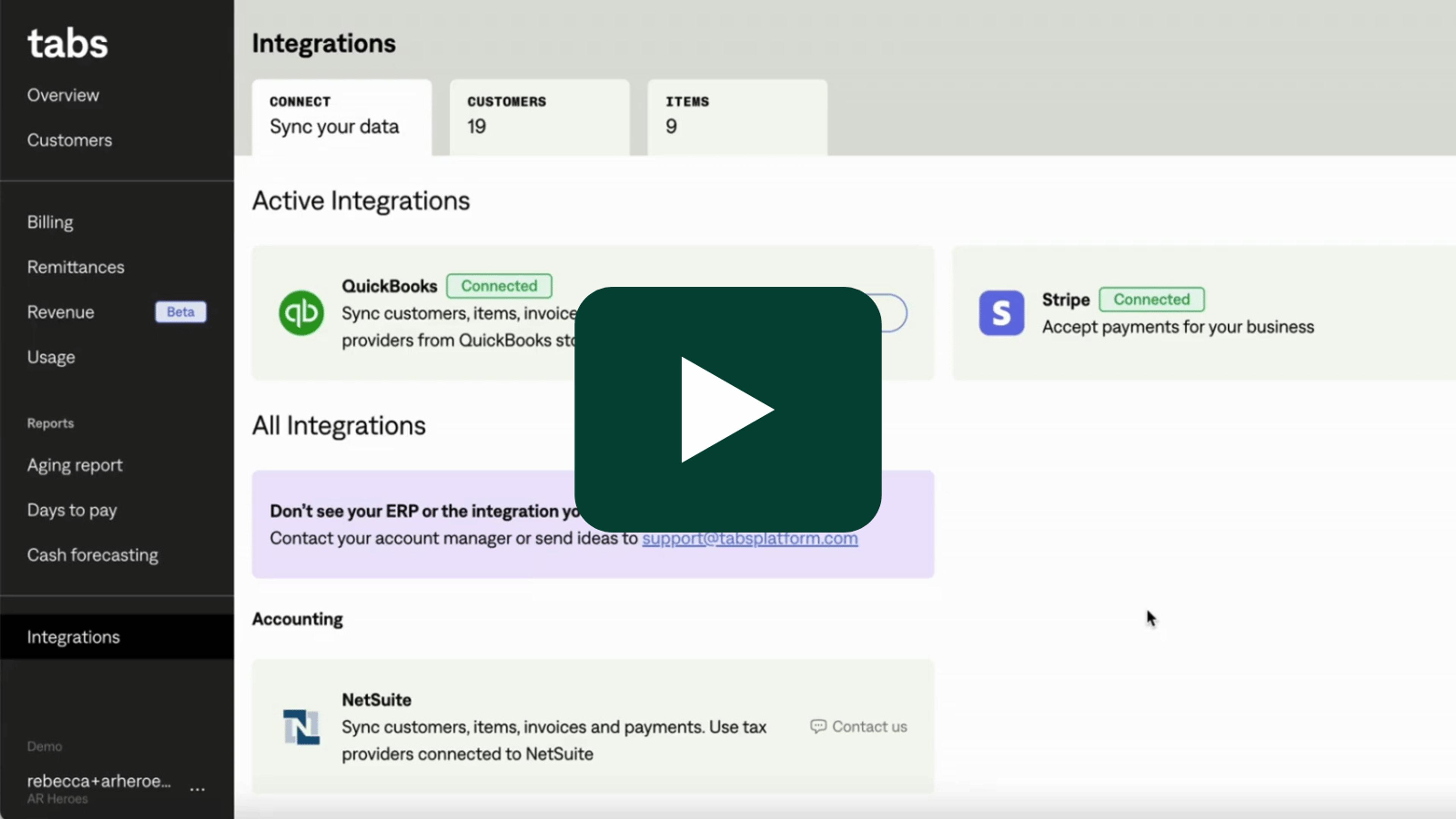 demo integrations