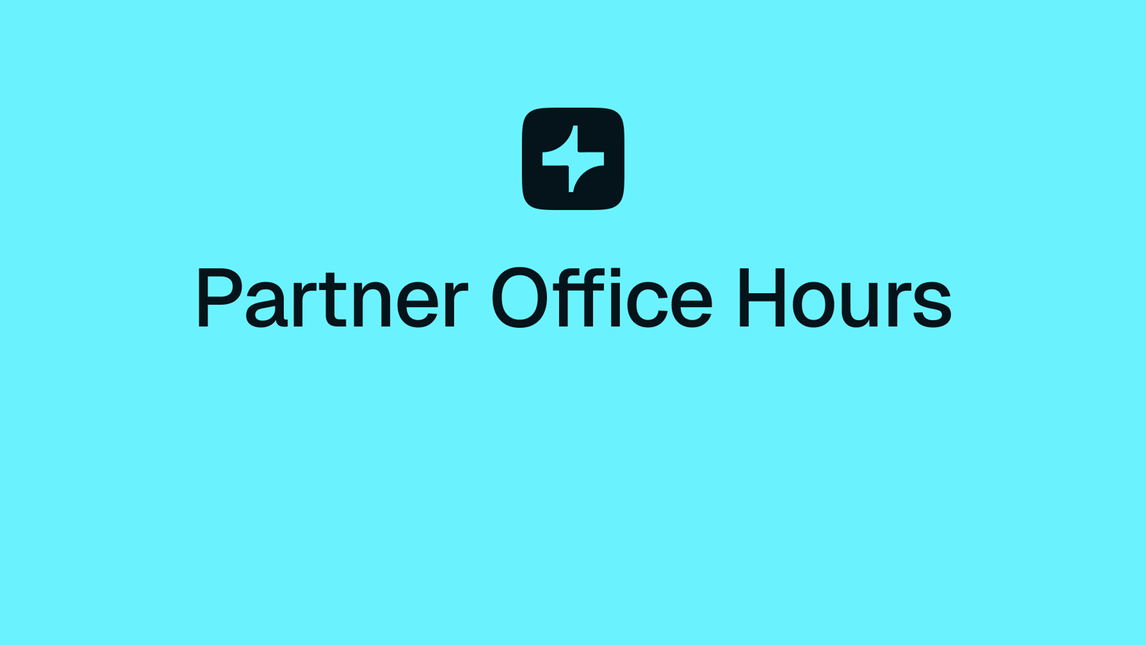 partner office hours with tabs logo