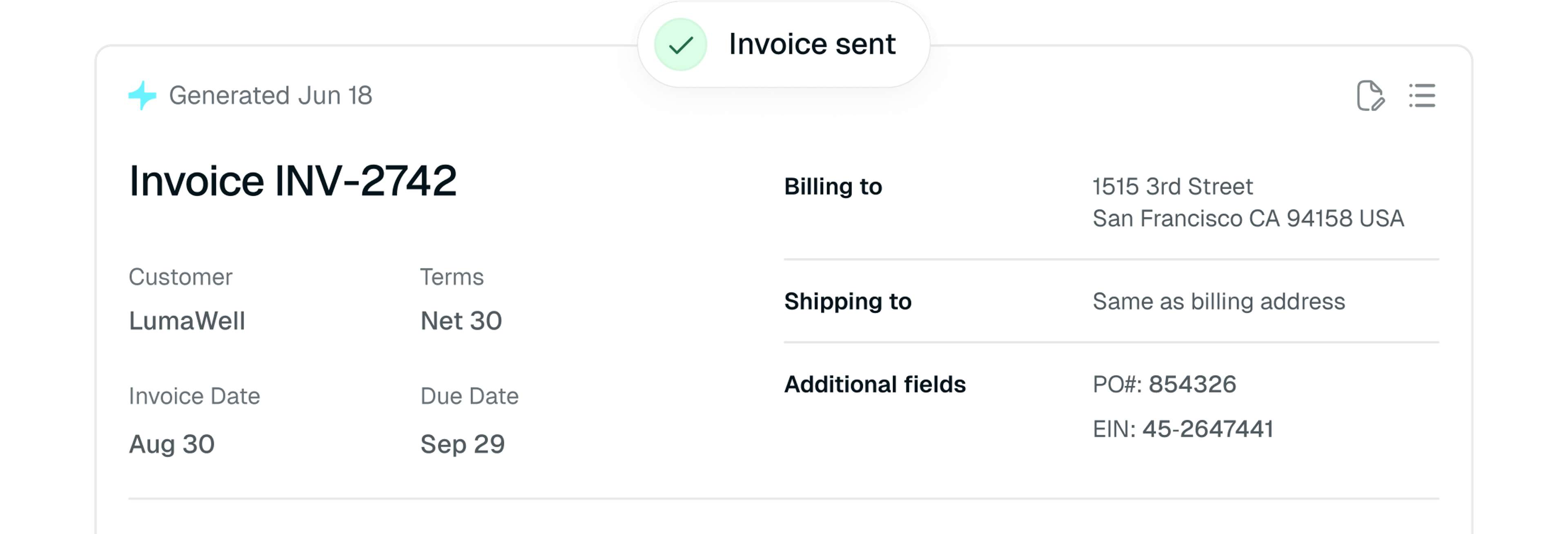 billing