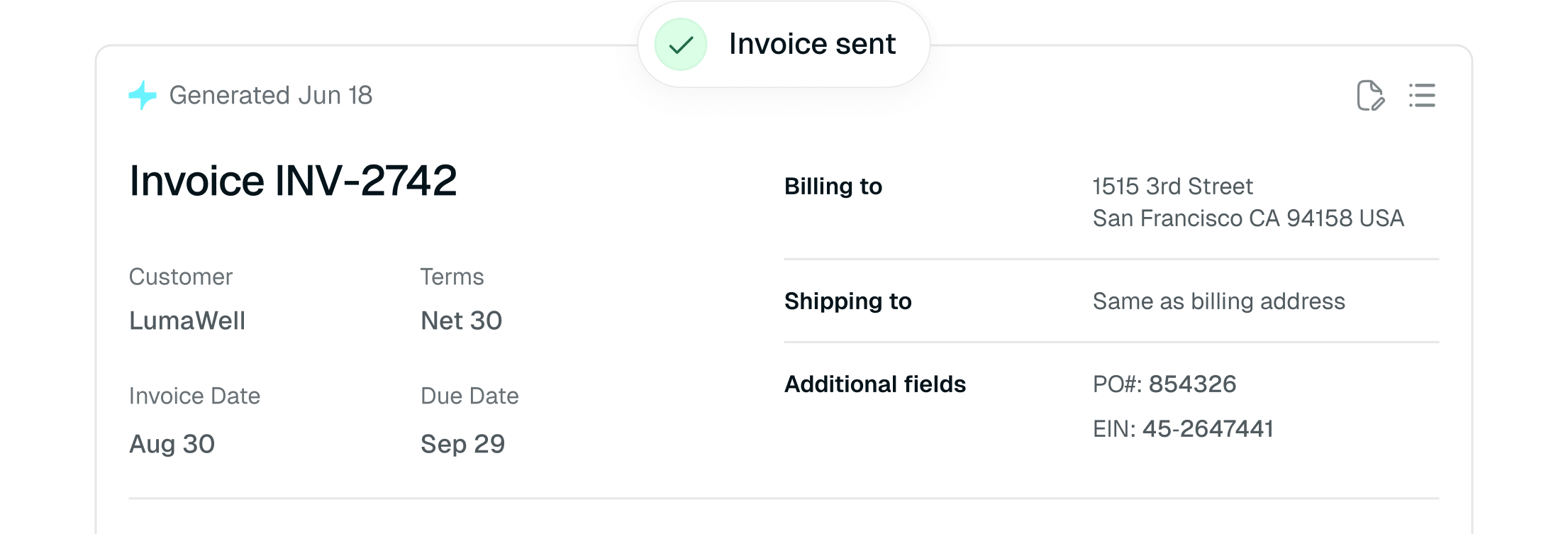 billing