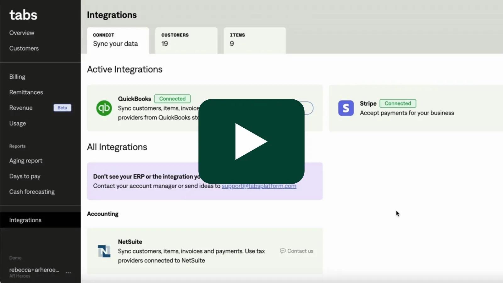 demo integrations