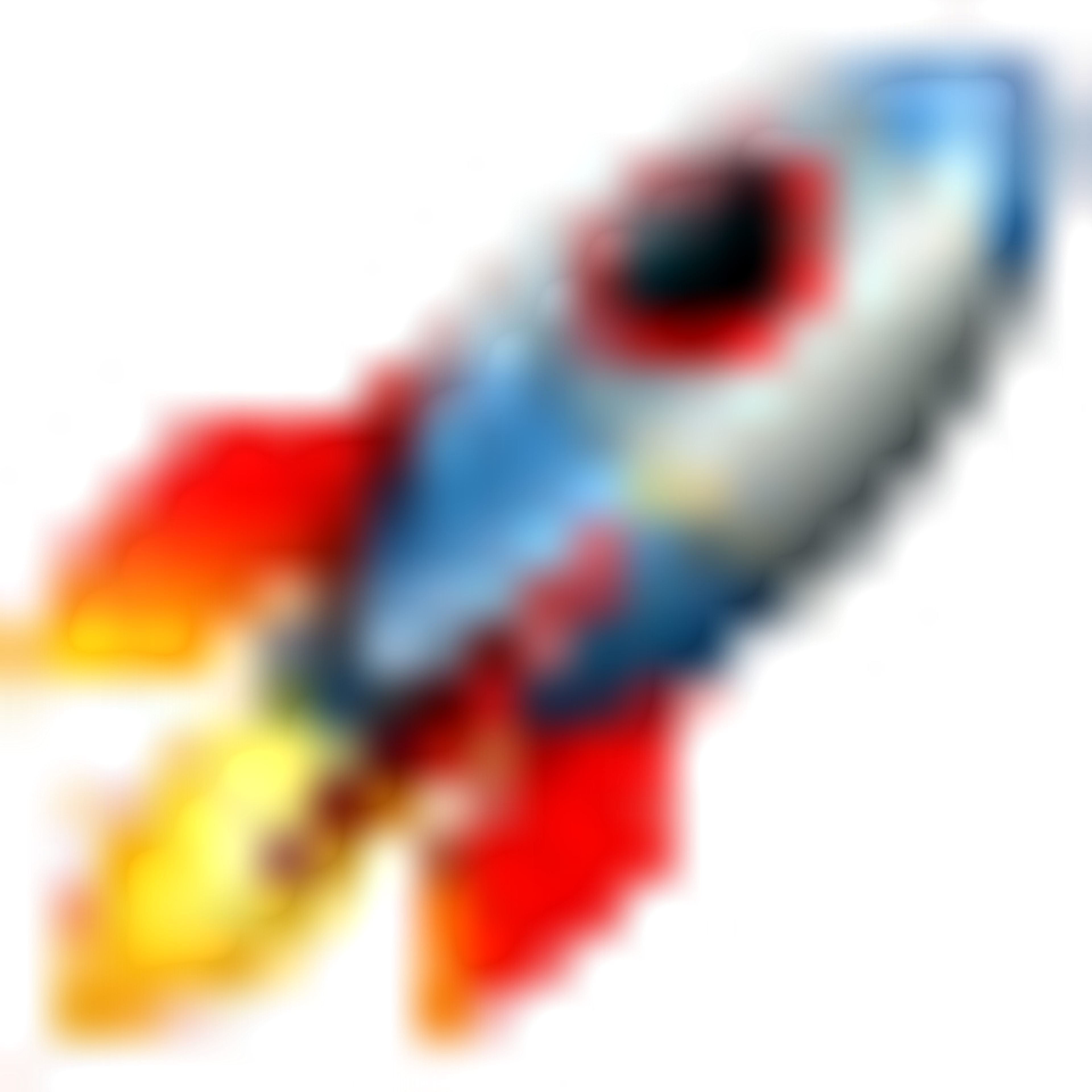 Launching rocket icon.