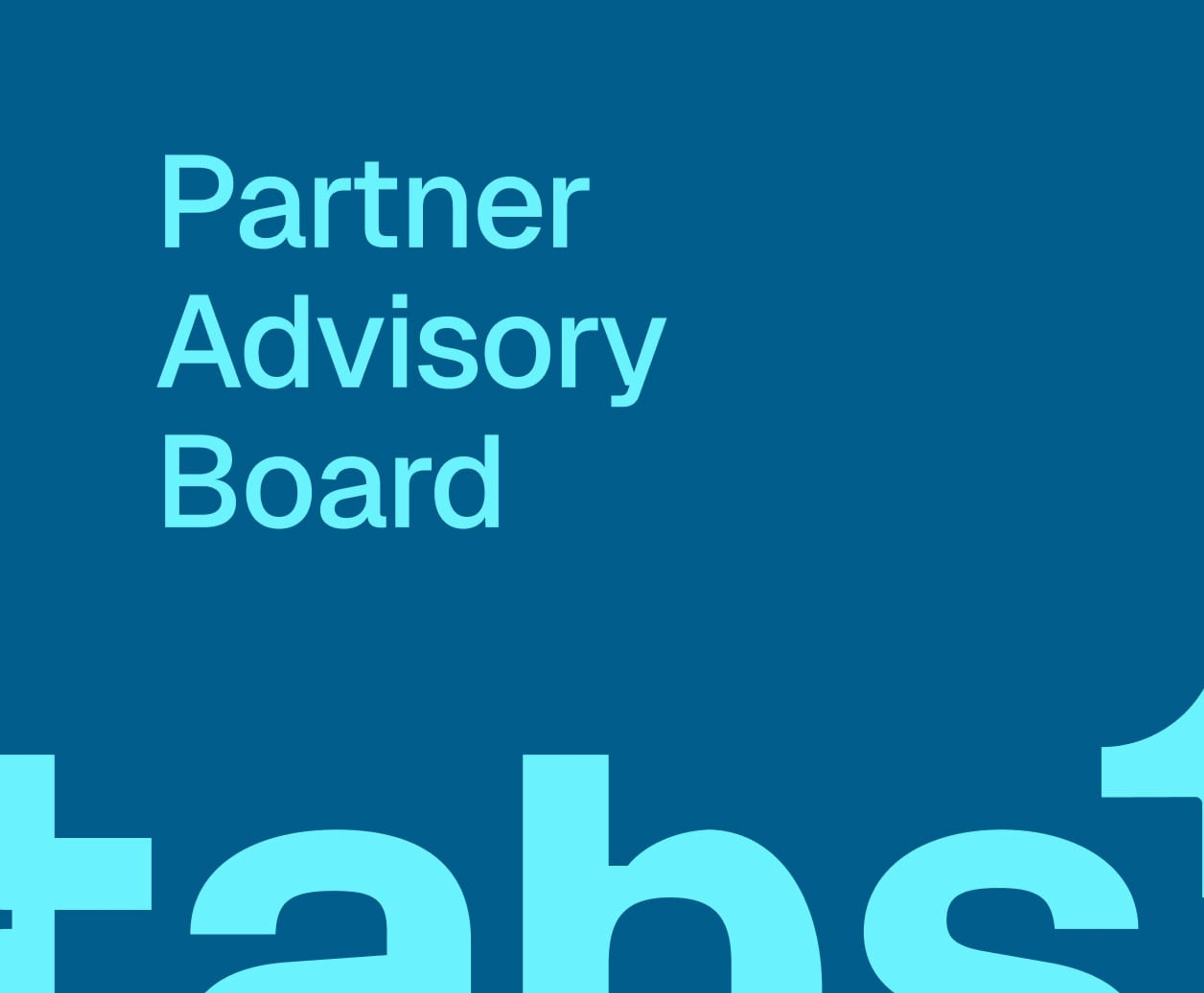 Partner advisory board tabs