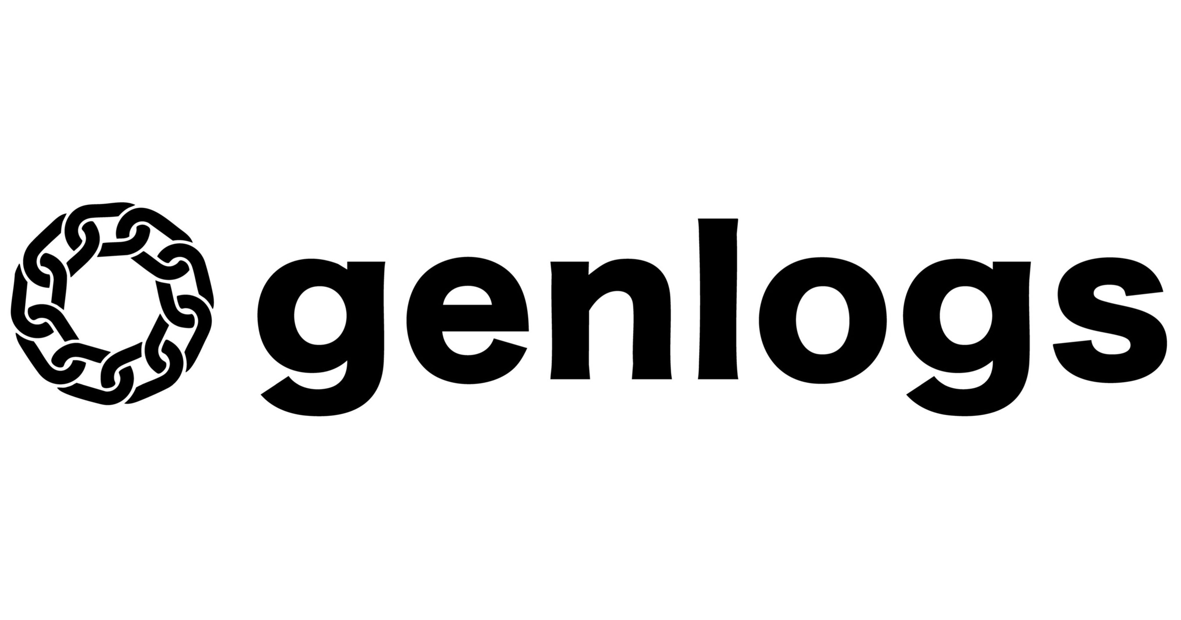 Genlogs logo with a circular chain icon.