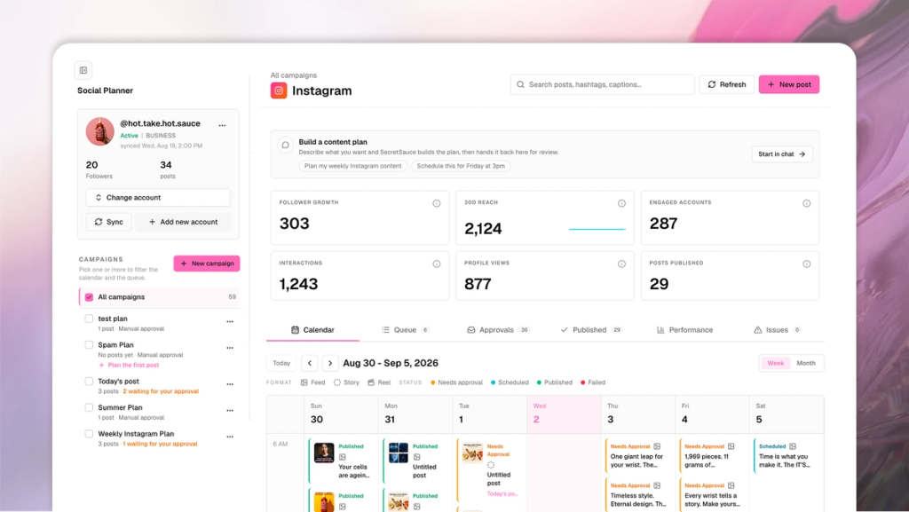 ai social media scheduler