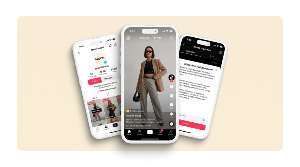 Fashion brand TikTok marketing with AI