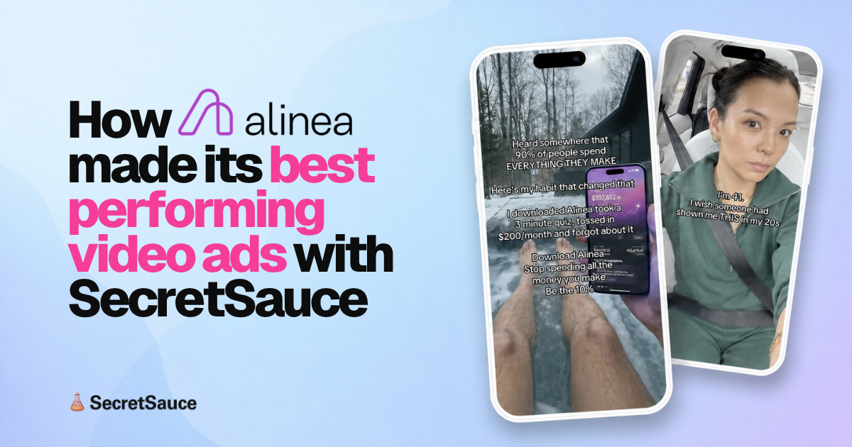 Cómo Alinea creó sus creatividades de video más exitosas con SecretSauce