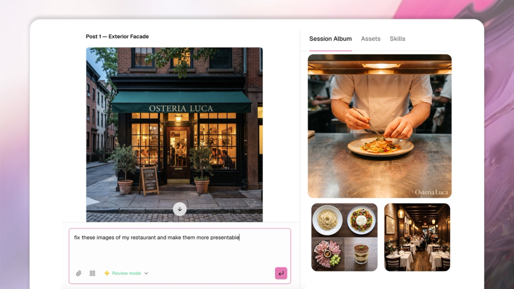 google my business restaurant