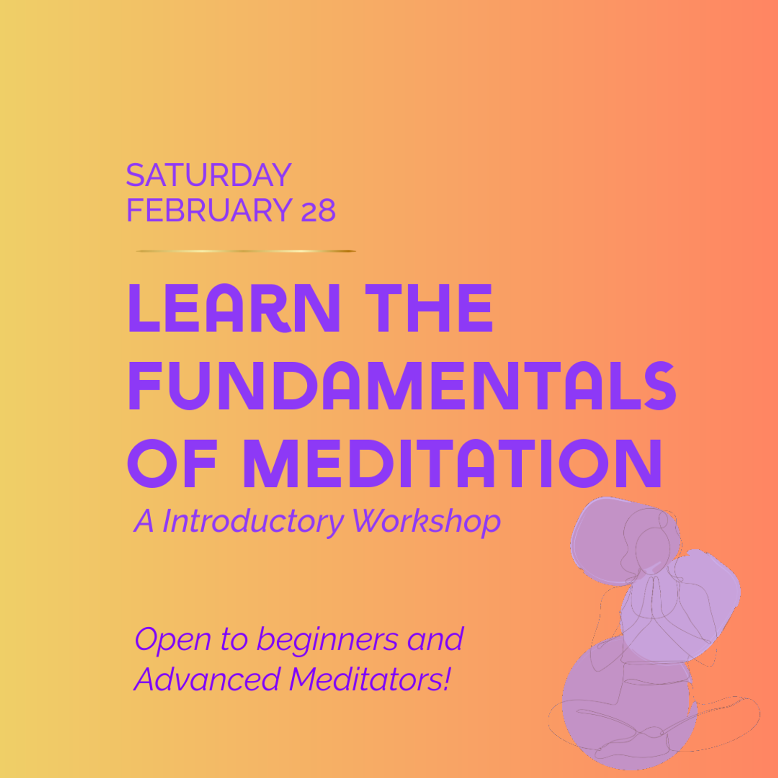 Learn the Fundamentals of Meditation