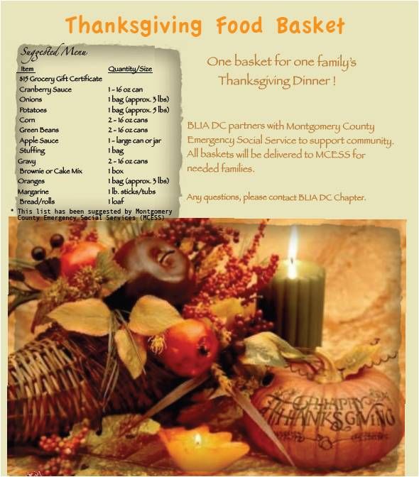 Thanksgiving Food Basket