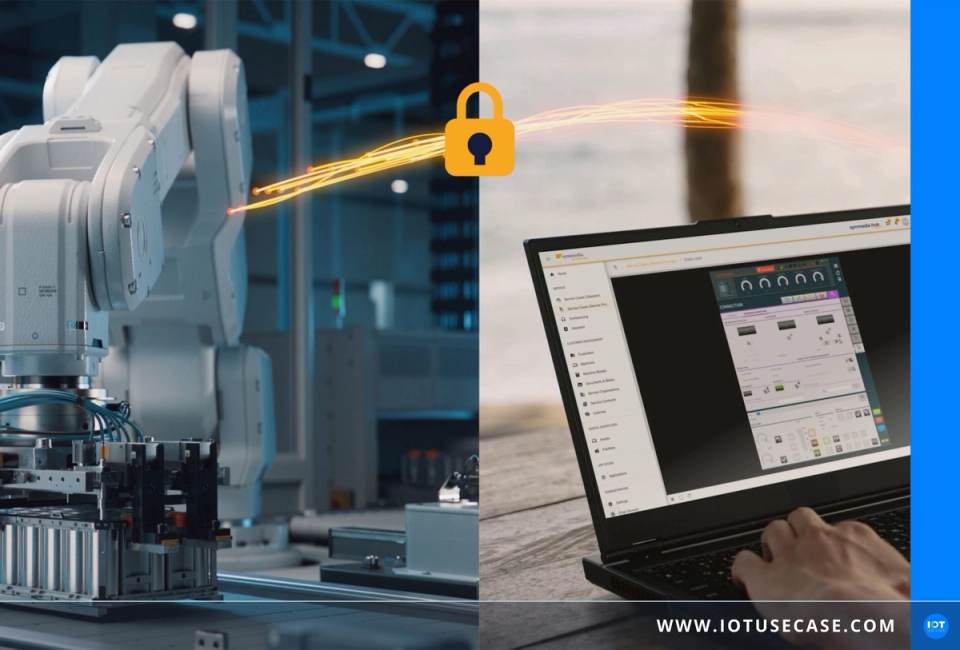 Large Everllence engine on the production floor, securely accessed remotely via the symmedia Hub cloud solution