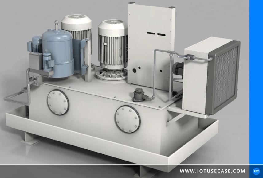 Increasing machine availability by monitoring hydraulic power units in test rigs
