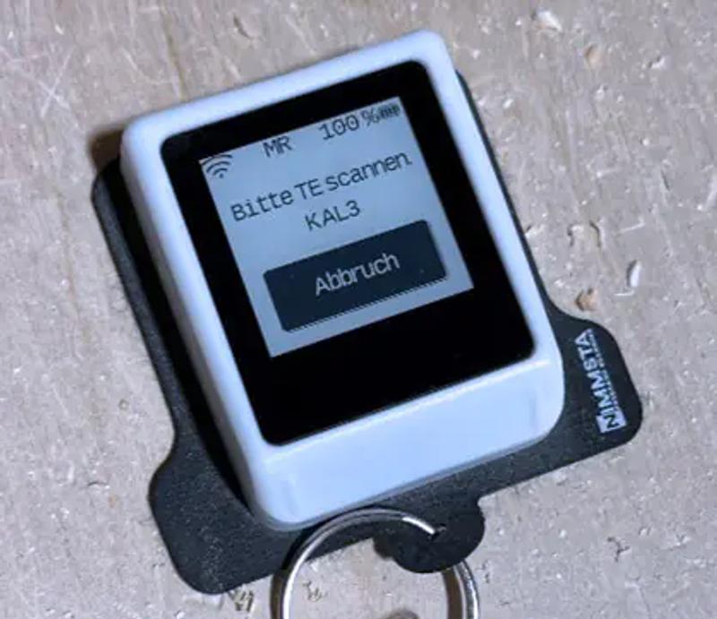 Nimmsta Barcode-Scanner-Gerät mit Display für Produktionslogistik-Scanning