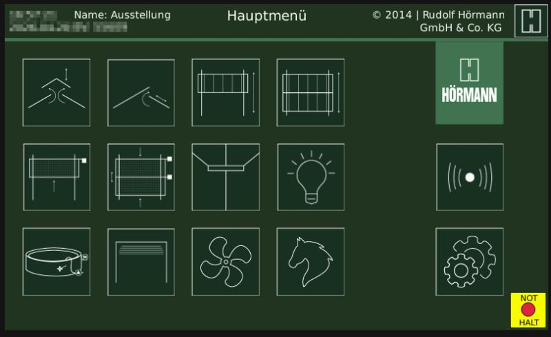 Dashboard main menu