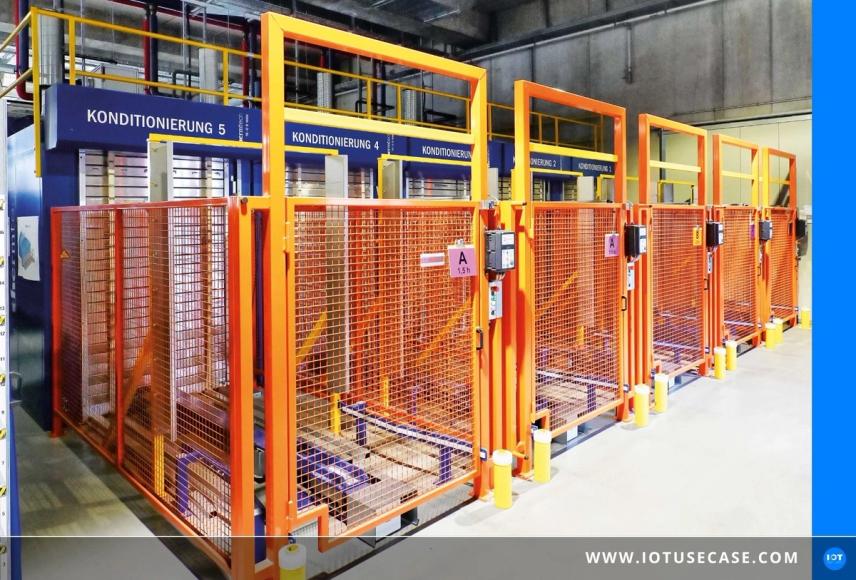 Tracking von Transportwagen in der Produktion