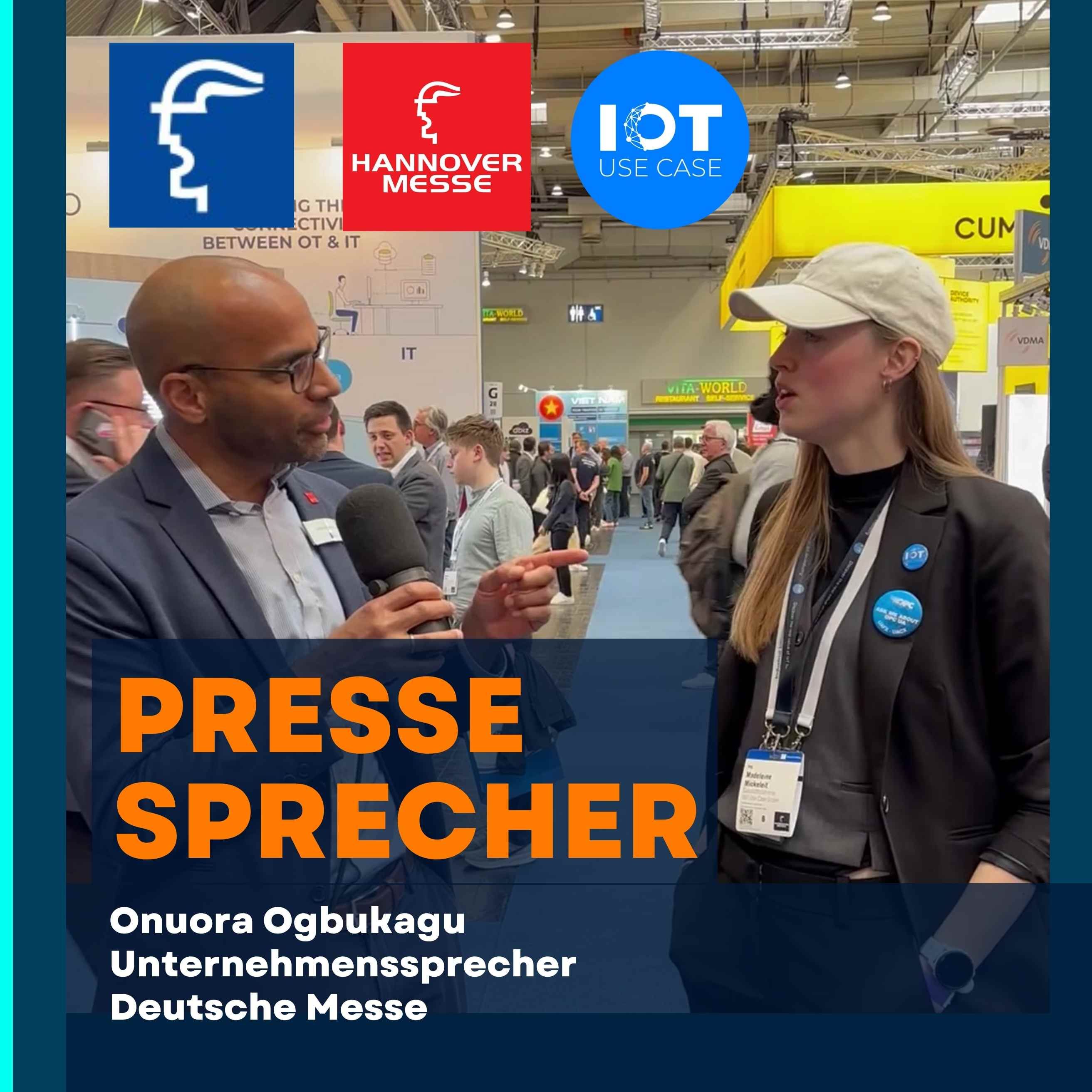 Madeleine Mickeleit at Hannover Messe