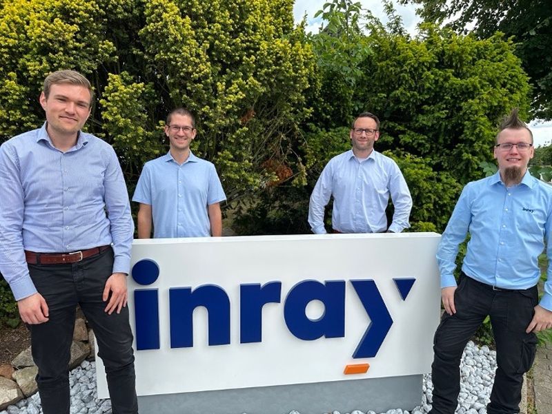 Tobias Mühlnikel (CPO & CTO Edge Business Unit) from Portainer.io and Bo Biene (CEO), Mike Elsen (CEO) and Jonathan Malessa (Product Owner OPC Router) from inray Industriesoftware GmbH