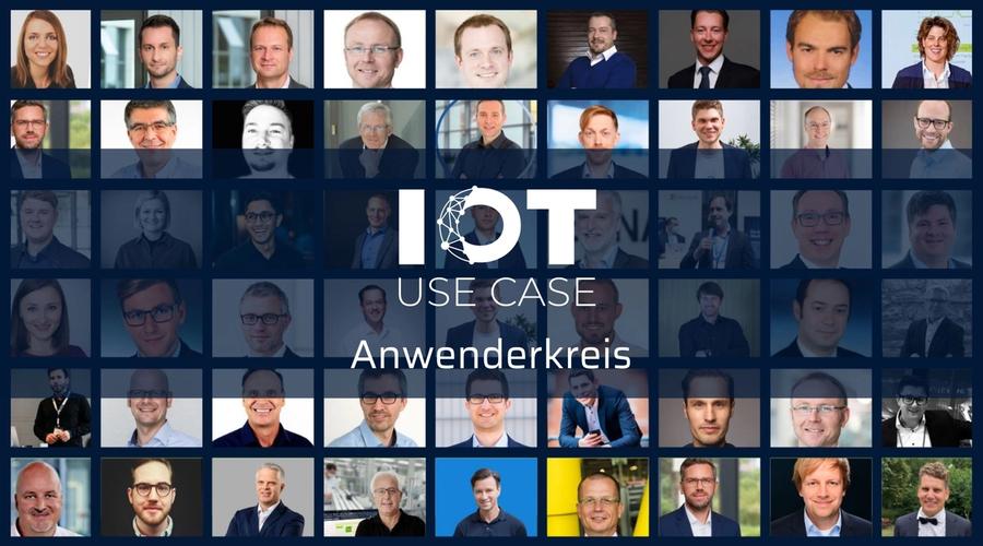 Grafik des IIoT Use Case Anwenderkreises mit Porträts von Mitgliedern