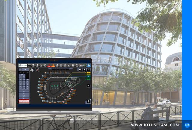 Modernes Bürogebäude BIOME der Société Foncière Lyonnaise in Paris, gesteuert über die Software GENESIS64 von ICONICS