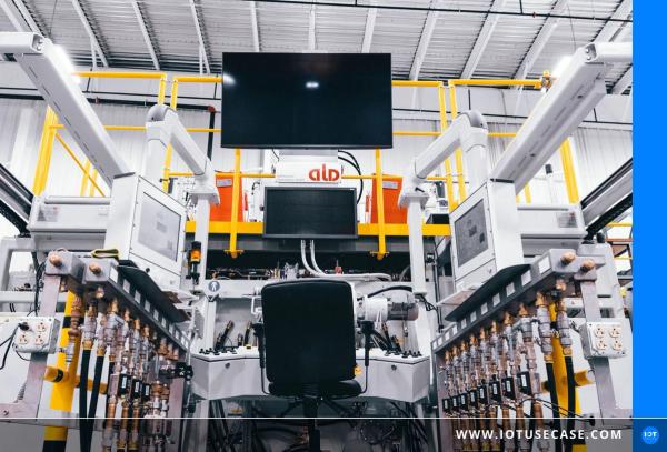 ALD Vacuum Technologies coating system for camera-based inspection of titanium turbine blades via the AOS system