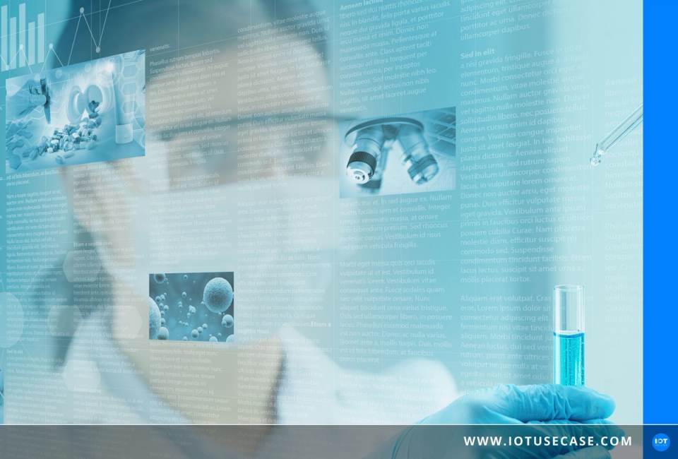 Abstract blue technology visualization for the AXULUS modular digital platform from Reply for Industrial IoT solutions