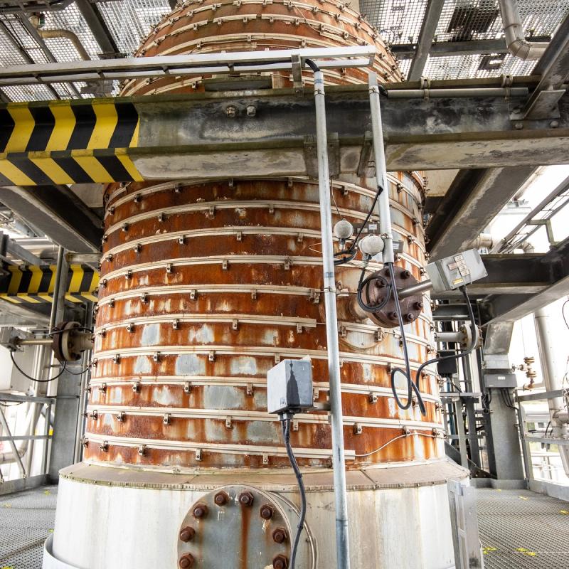 The reactor core must be monitored continuously. For this, Air Liquide uses the thermal camera from TTS Automation and the WAGO PFC200 as the interface.