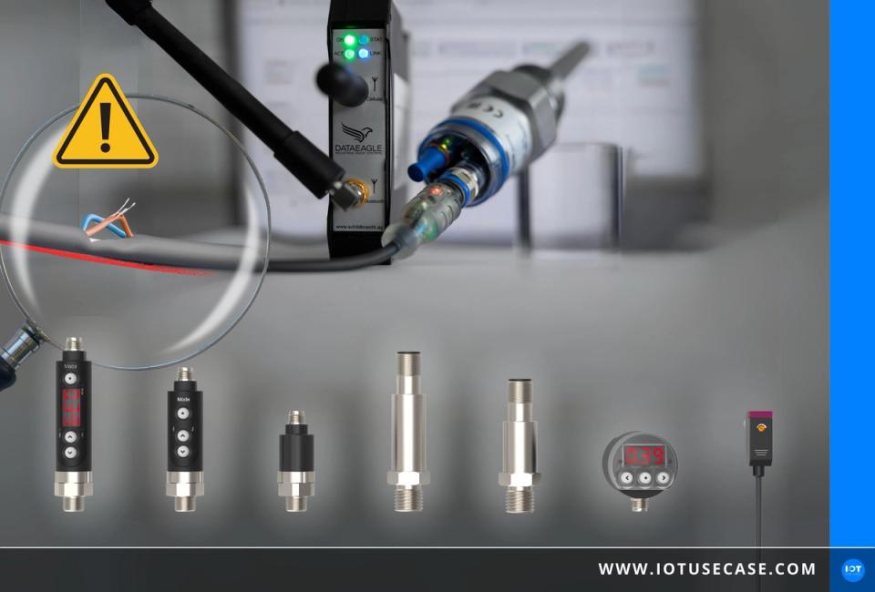 M12-Steckverbinder mit SmartMod-Modul von IMS Connector Systems und MP-Sensor an einer Schleppkette