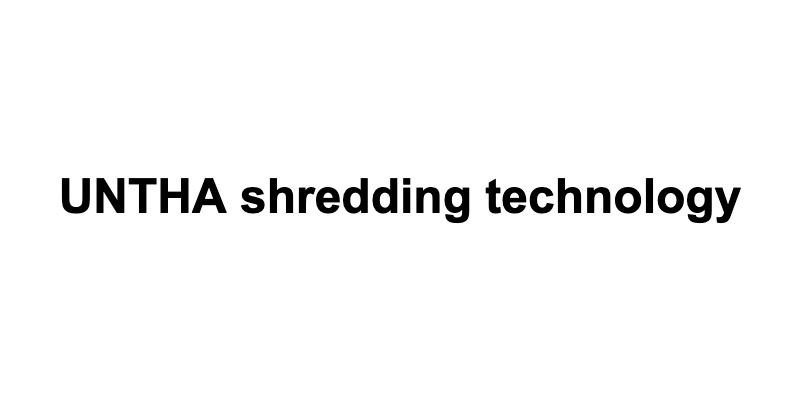 UNTHA shredding technology