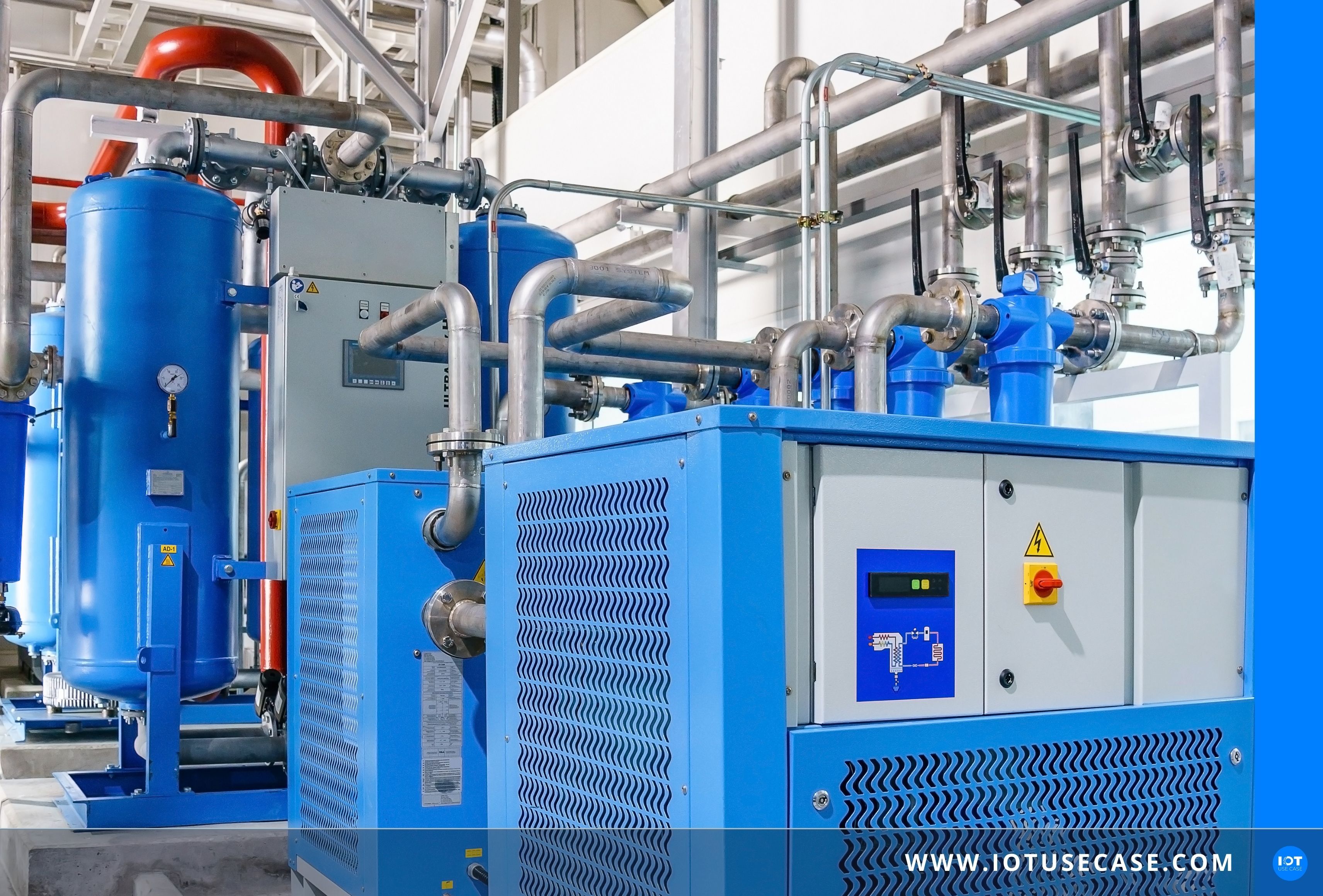 Operating compressed air compressors efficiently with remote monitoring