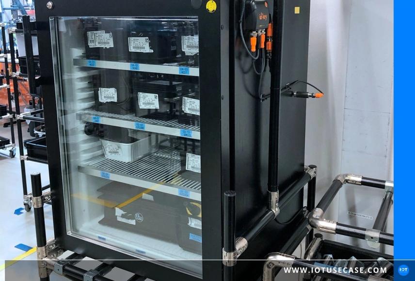 Sensor-based monitoring of storage refrigerators