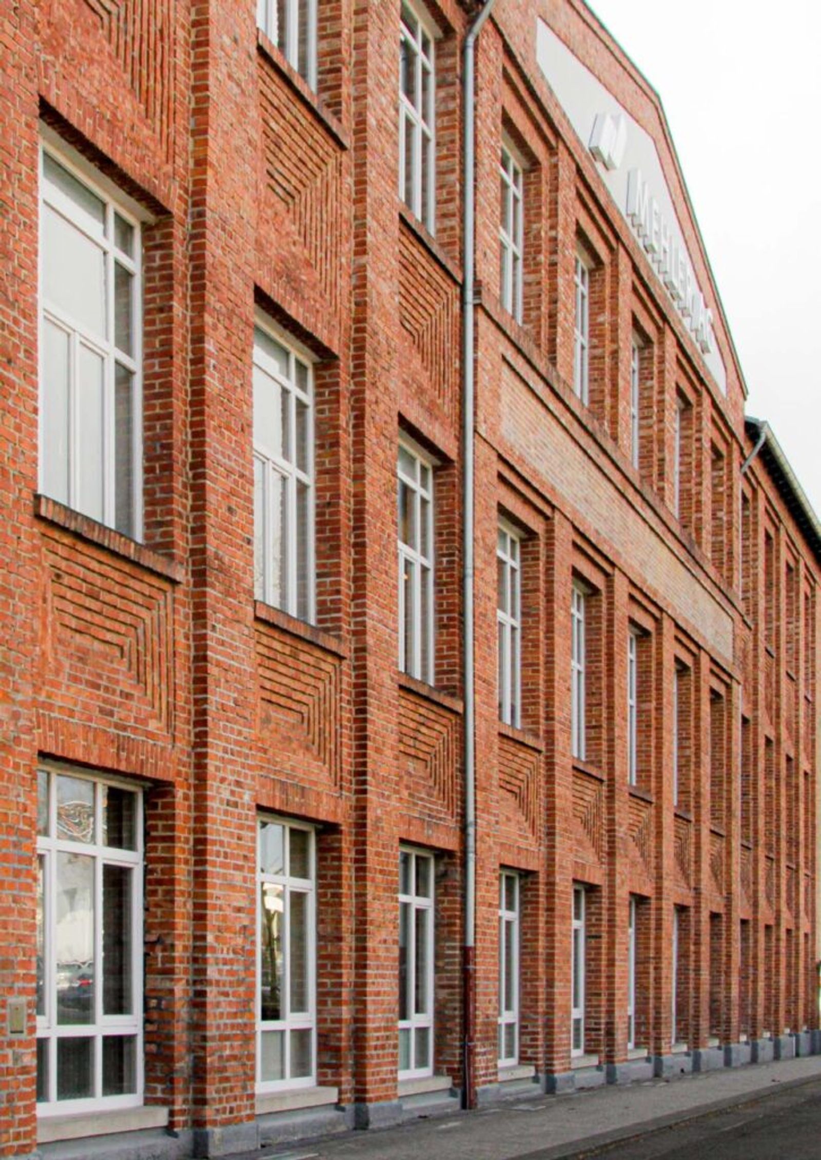 Historic brick building of a pump service company