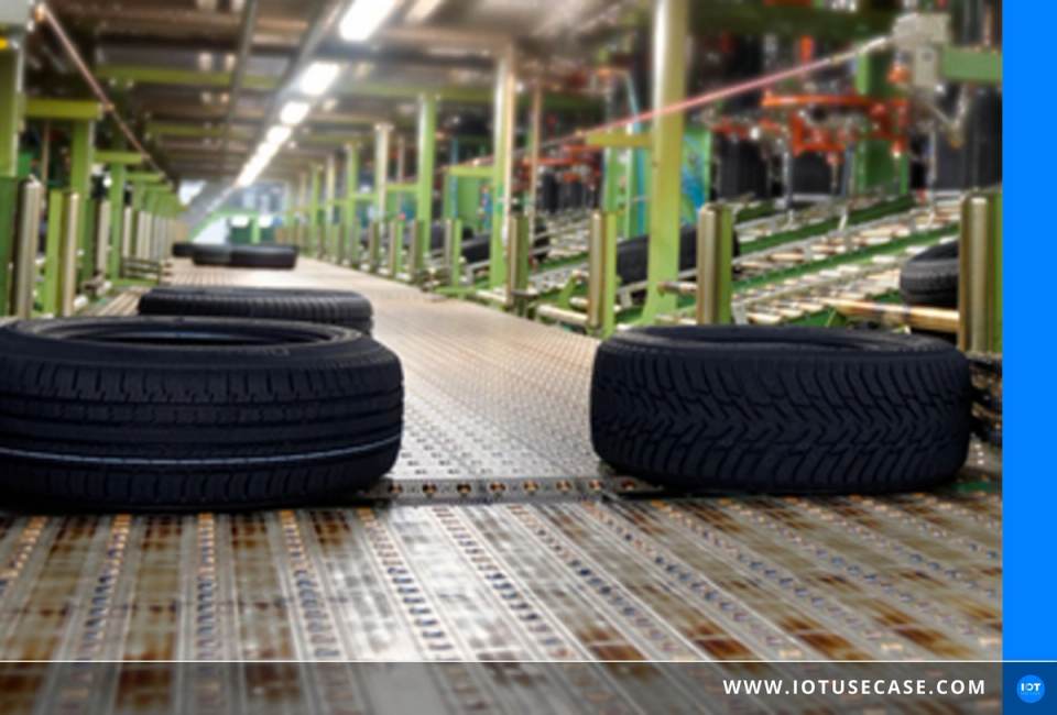 Reifenproduktionslinie bei Nokian Tyres mit RFID-Tags und Lesepunkten zur Rückverfolgung, umgesetzt mit Technik von TURCK